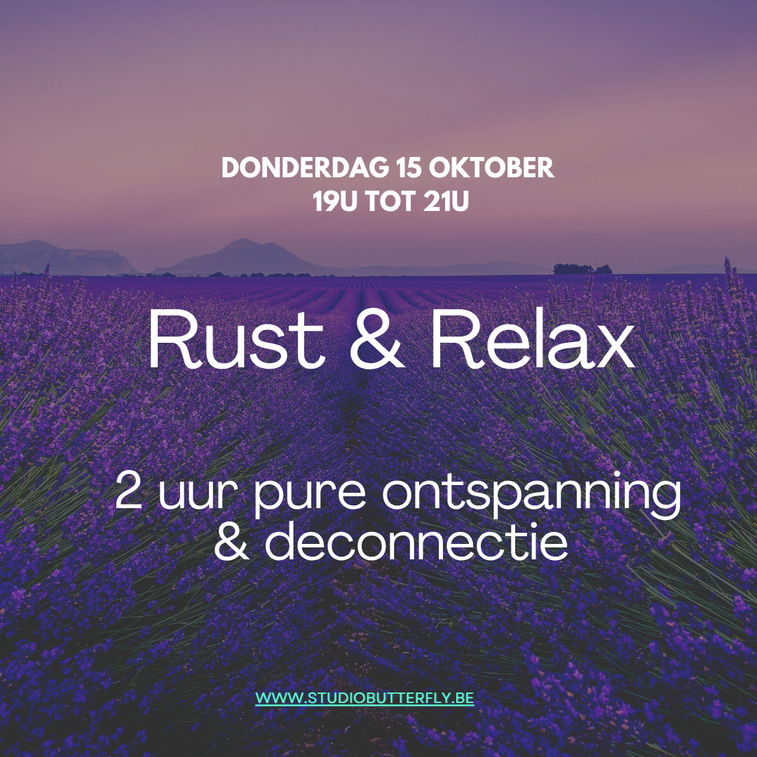 StudioButterfly Rust & Relax — 2 uur pure ontspanning & deconnectie - Afbeelding 4